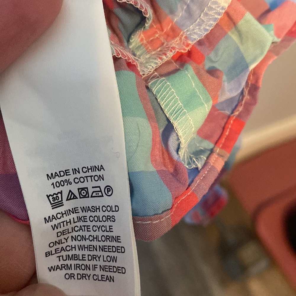 Kate Spade Pink and Blue Plaid Off-Shoulder Midi Dress - Picture 6 of 9